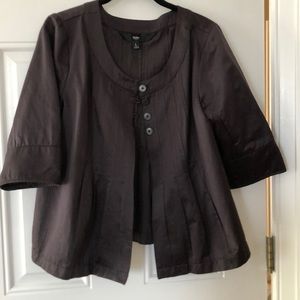 Fun top. Cocoa brown and pleated